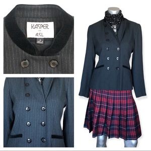 Vintage Kasper Pinstriped Blazer